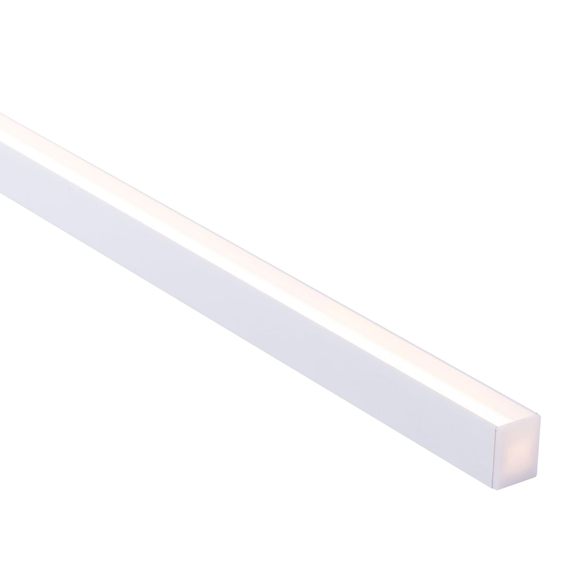 Suspended or Surface Mounted White Aluminium Profile - HV9693-2025-WHT-EC