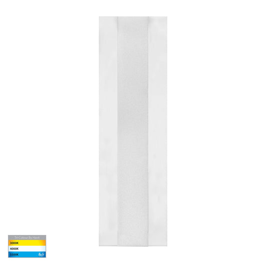 Barline Aluminium White 300mm Wall Light - HV3581T-WHT