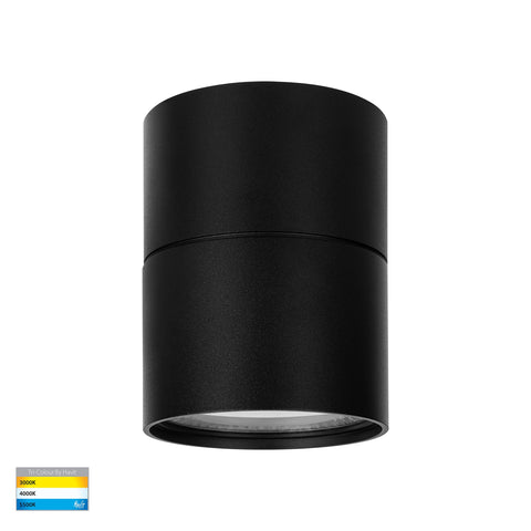 Nella Black 12w Surface Mounted LED Downlight with Extension - HV5803T-BLK-EXT-12V