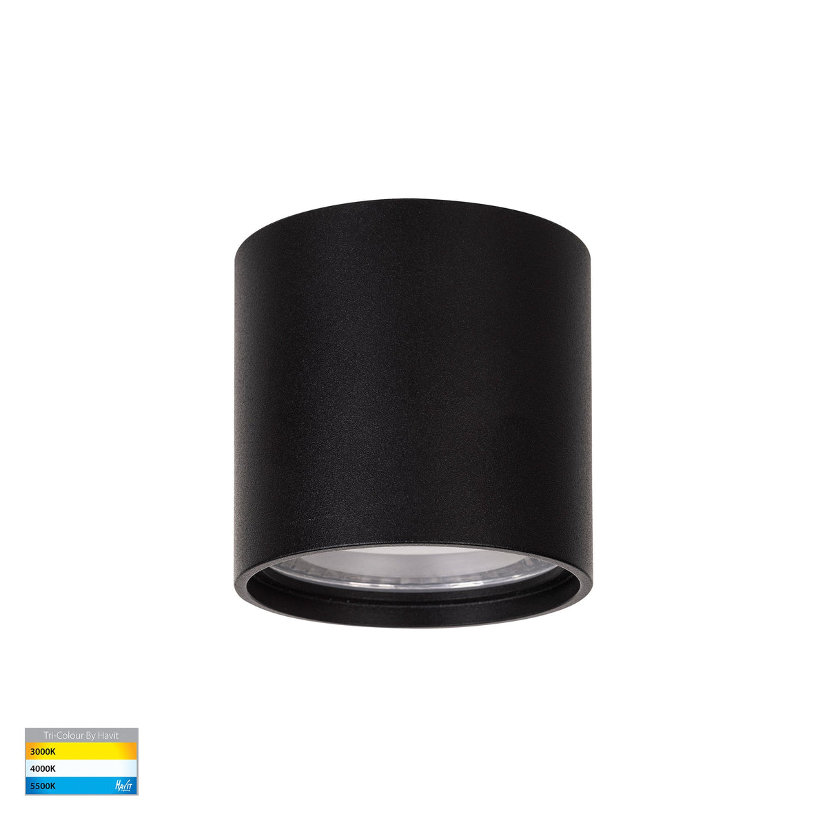 Nella Black 7w Surface Mounted LED Downlight - HV5802T-BLK