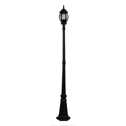 Trener Aluminium Black Coach Single Post Light - HV1671W-BLK