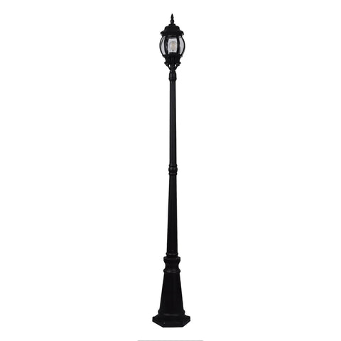 Trener Aluminium Black Coach Single Post Light - HV1671W-BLK