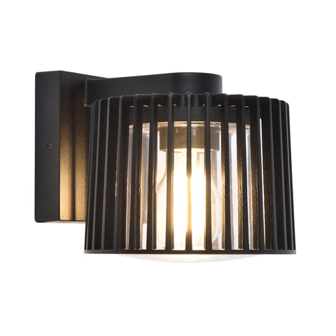 Lumo Aluminium Black Wall Light - HV3694W-BLK