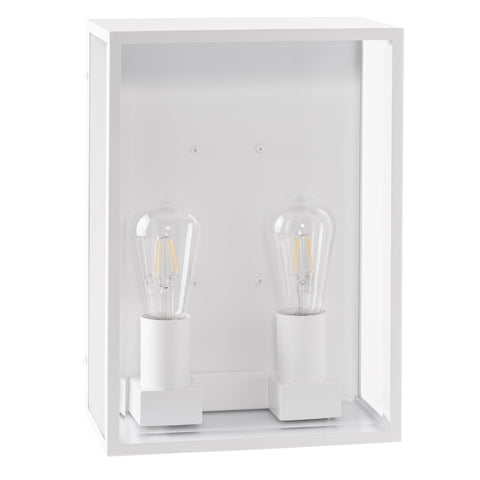 Bayside 316 Stainless Steel White 2 Light Wall Light - HV36592W-WHT