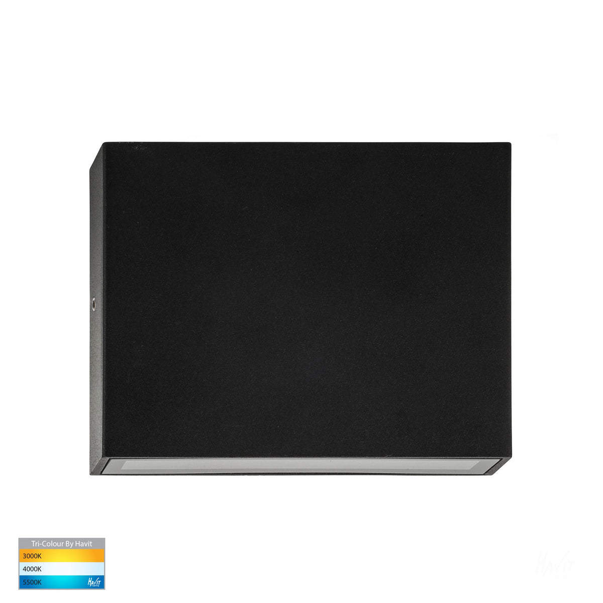 Essil Black Up & Down LED Wall Light - HV3646T-BLK-240V
