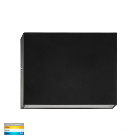Essil Black Up & Down LED Wall Light - HV3646T-BLK-240V