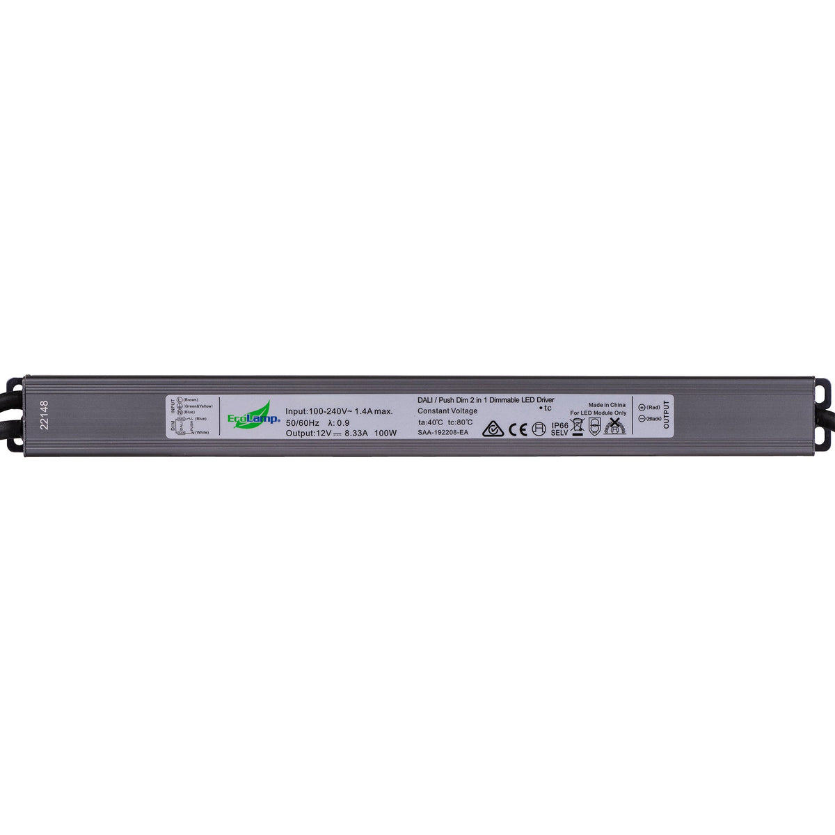 100W Dali 2 + Push Dim Dimmable LED Driver - HV96632-24V100W