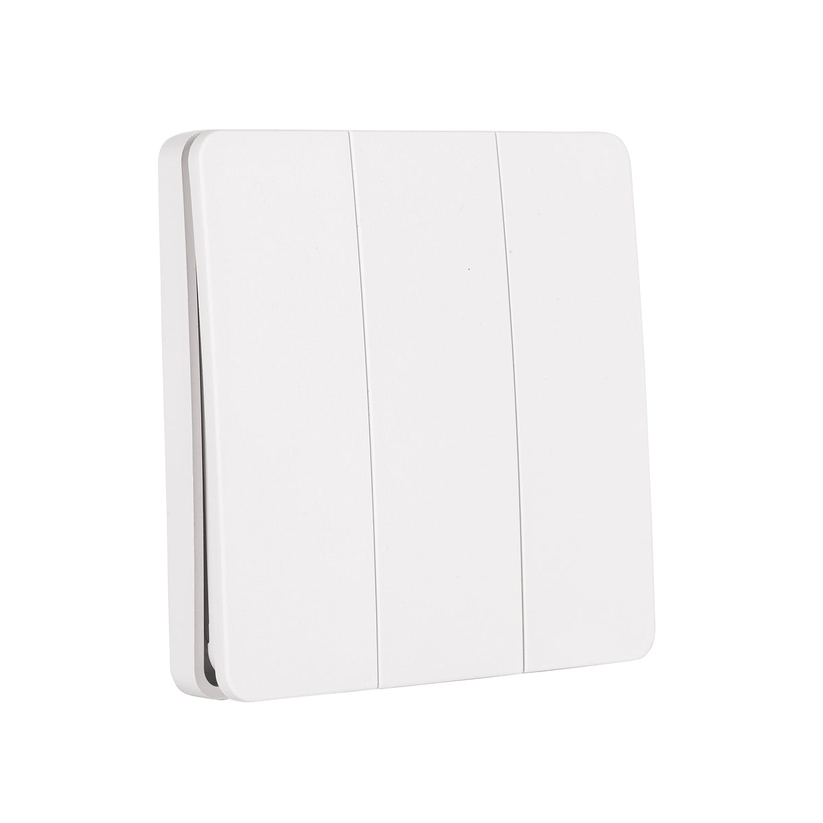 Three Gang White Wireless Self Powered Wall Switch - HV9263