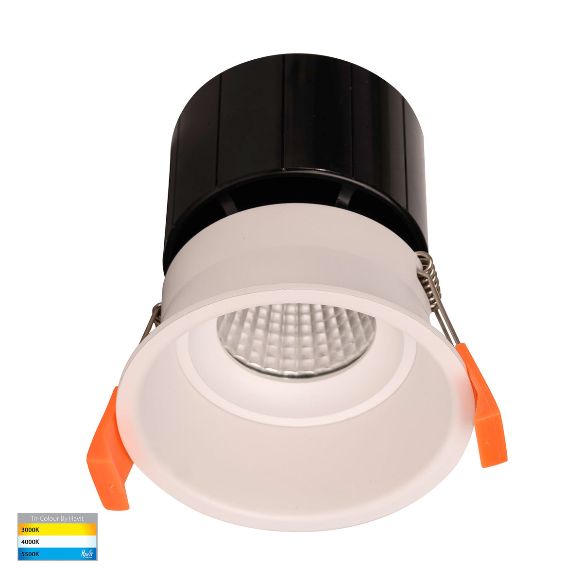 Prime White Fixed Deep LED Downlight - HV5513T-WHT