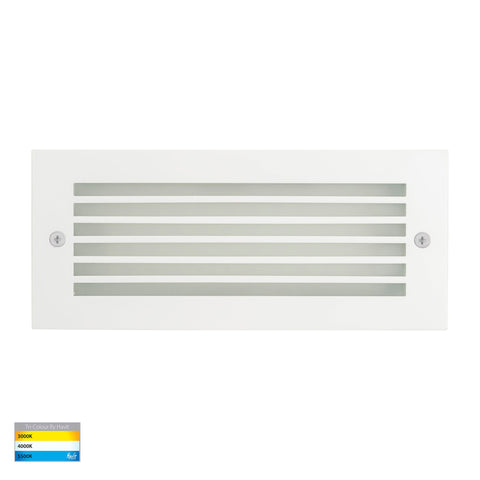 HV3004T-WHT- Bata White LED Brick Light with Grill - HV3004T-WHT-12V