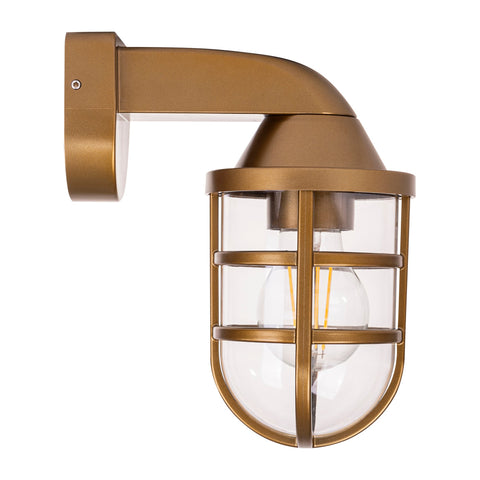 Marina Polycarbonate Brass Wall Light - HV3511W-PB