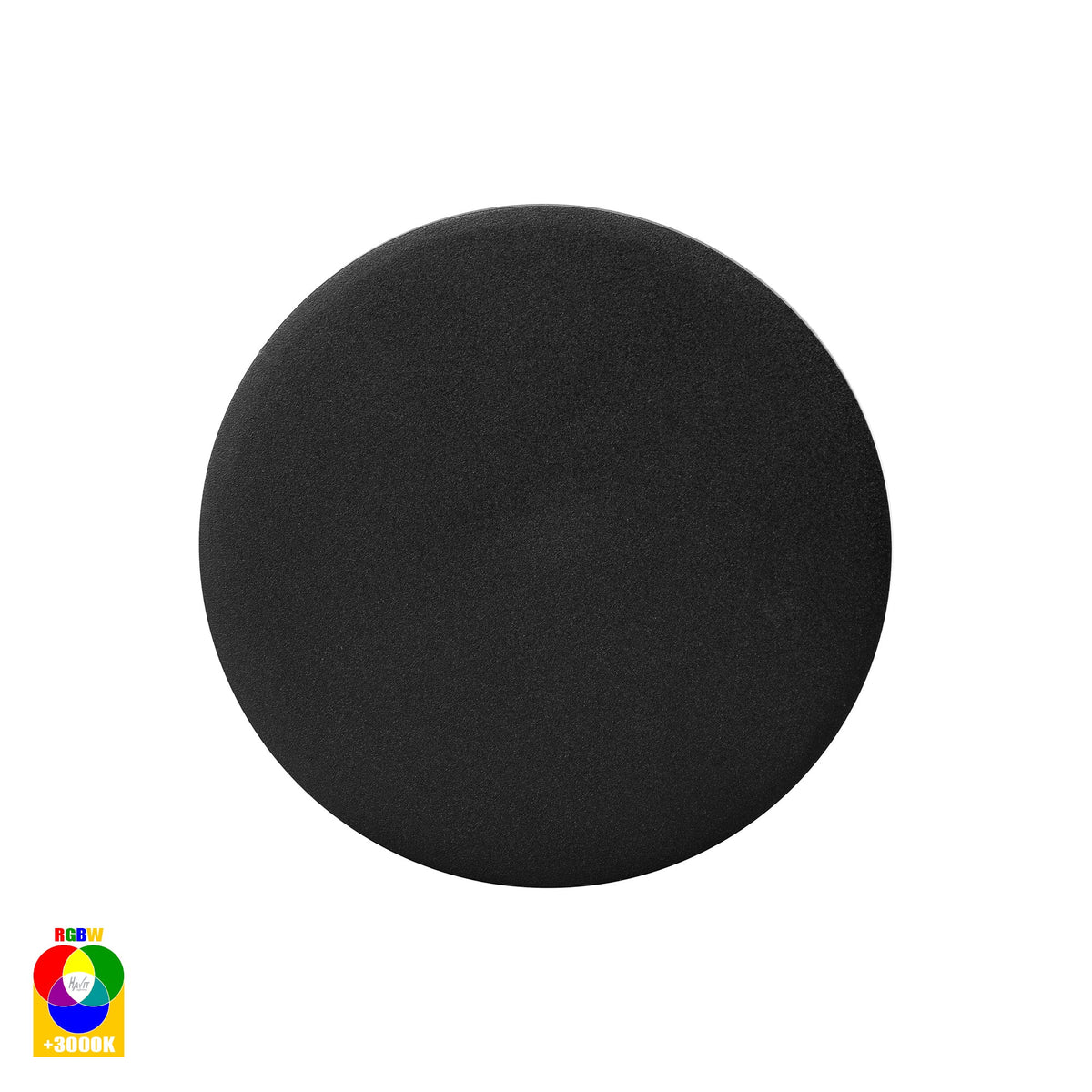 Halo Black RGBW LED Wall Light - HV3591RGBW-BLK
