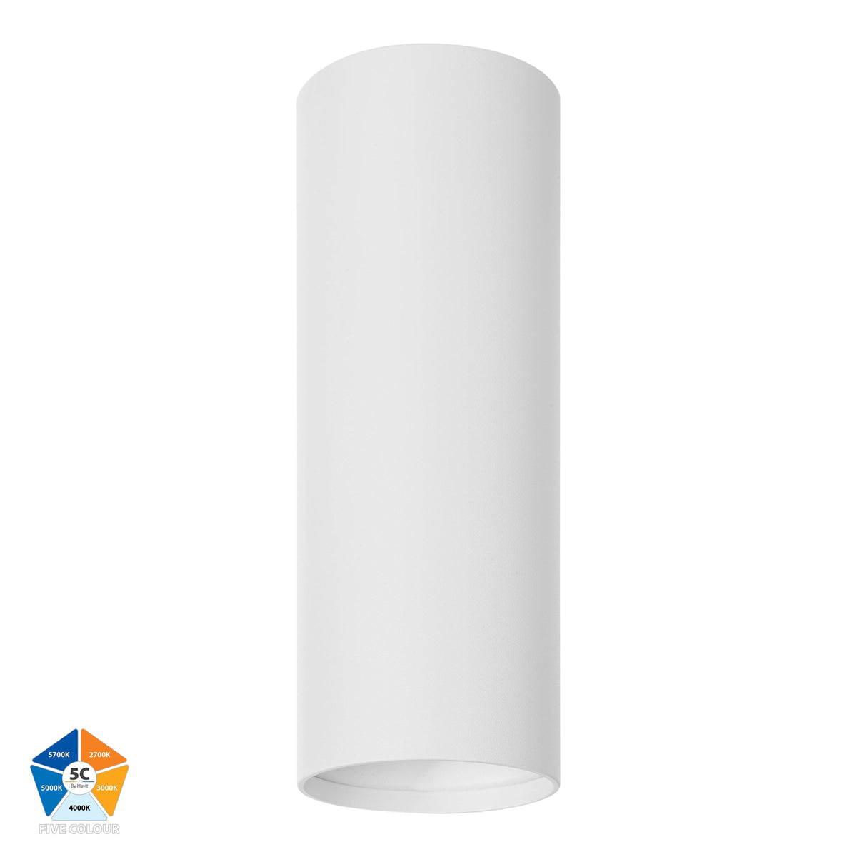 Nella White 7w Surface Mounted LED Downlight - HV5841S-WHT-EXT