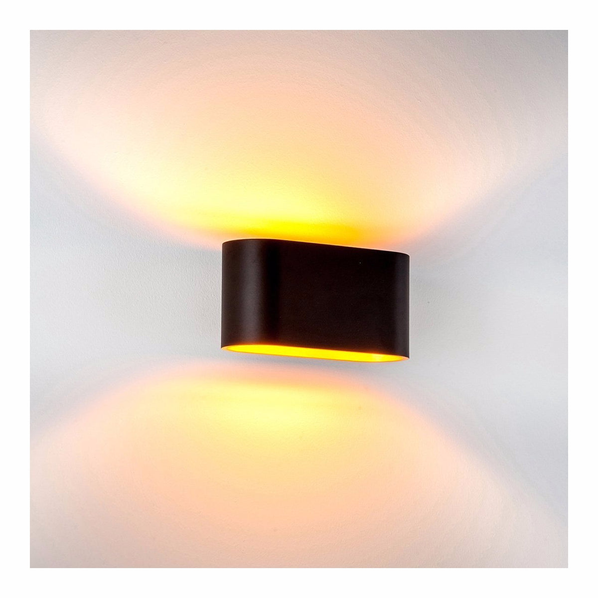 Concept Black Aluminium LED Wall Light - HV8028C-BLK