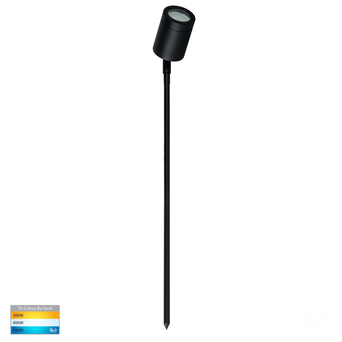 Pointe Black TRI Colour LED Garden Spike Light - HV1421T