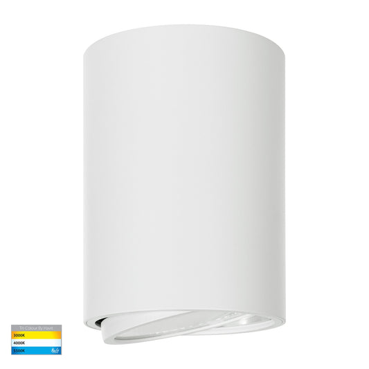Nella 18w LED White Adjustable Surface Mounted Downlight - HV5815T-WHT