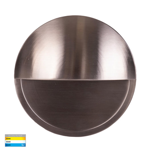 Veko 316 Stainless Steel Step Lights with Eyelid - HV2929T-SS316-12V