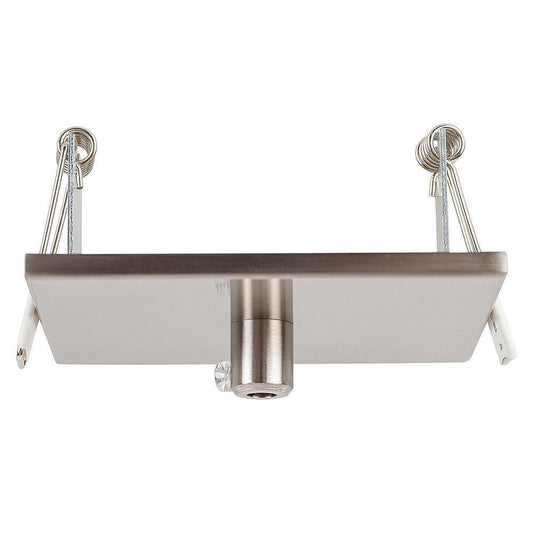 100mm Square Rescessed Canopy Satin Chrome - HV9705-9005-SCH-SQ