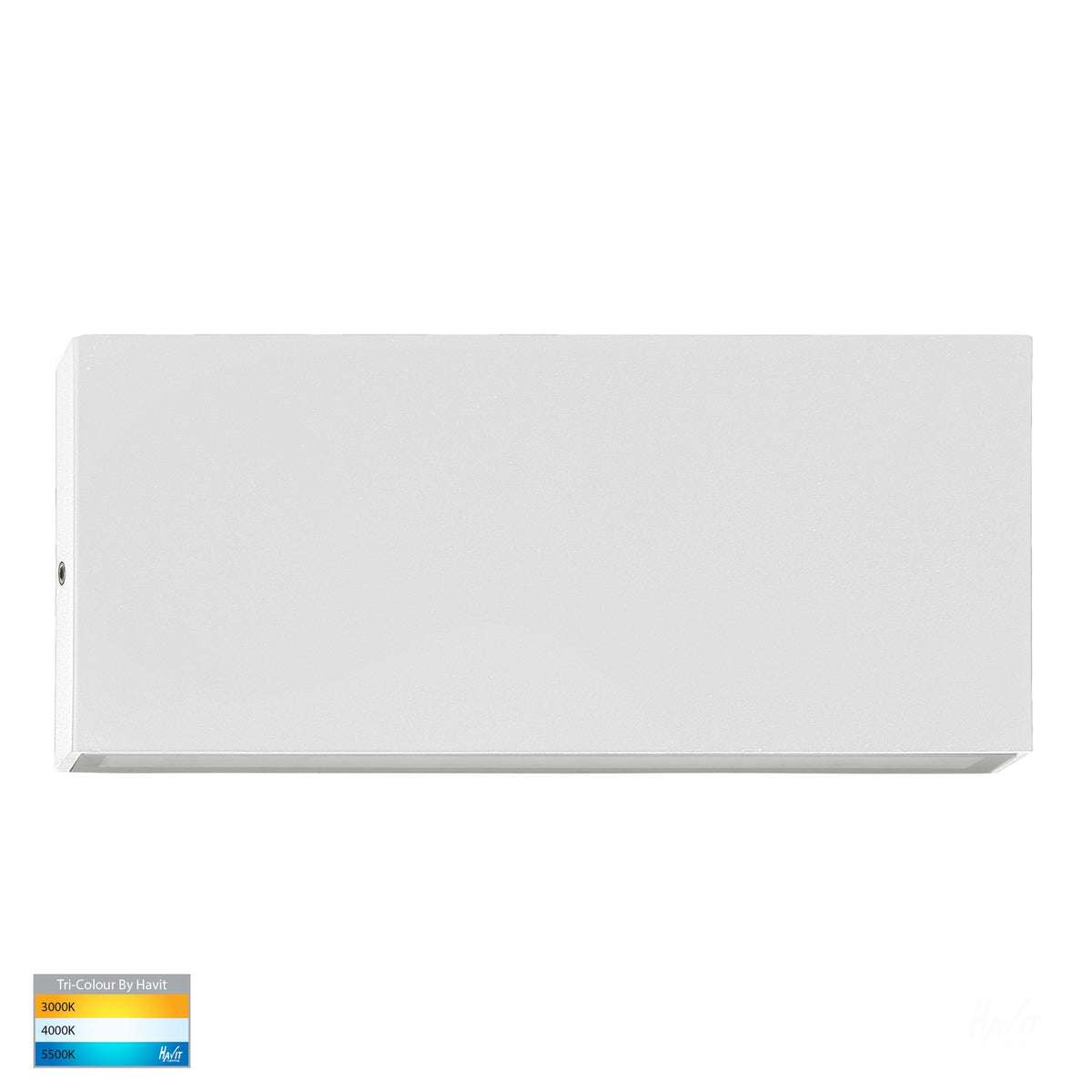 Essil White Fixed Down LED Wall Light - HV3647T-WHT-240V