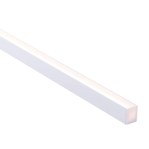Suspended or Surface Mounted White Aluminium Profile - HV9693-2025-WHT