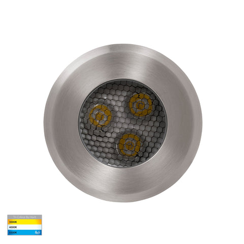 Split 316 Stainless Steel TRI Colour 3w LED Inground Light - HV1841T-240V