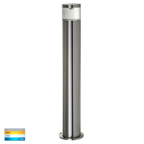 HV1601T-TTM & HV1602T-TTM - Highlite Titanium Aluminum TRI Colour LED Bollard Lights - HV1601T-TTM