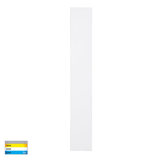 Barline Shadow Aluminium White 600mm Wall Light - HV3572T-WHT-24V