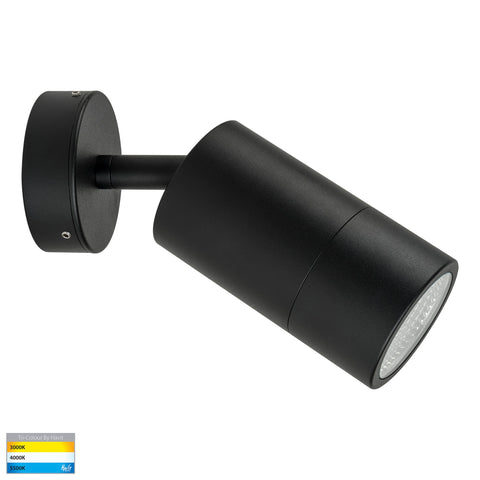Maxi Tivah Aluminium Black TRI Colour Single Adjustable Wall Pillar Lights - HV1228T