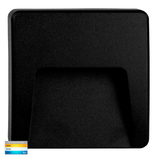 Seefore Polycarbonate Black LED Step Light - HV3222T-BLK