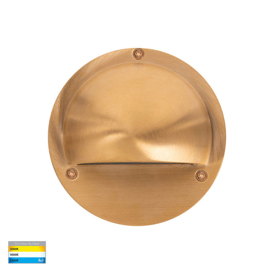 HV2904T-BR - Pinta Solid Brass Step Lights with Eyelid - HV2903T-BR