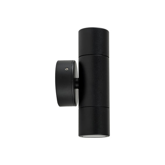 Mini Tivah Aluminium Black Up & Down Wall Pillar Lights - HV1027MR11NW