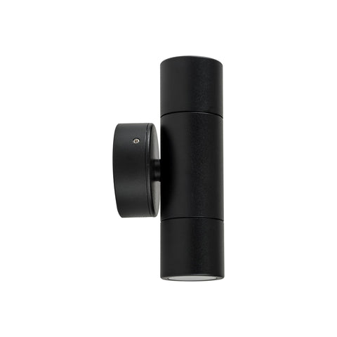Mini Tivah Aluminium Black Up & Down Wall Pillar Lights - HV1027MR11NW