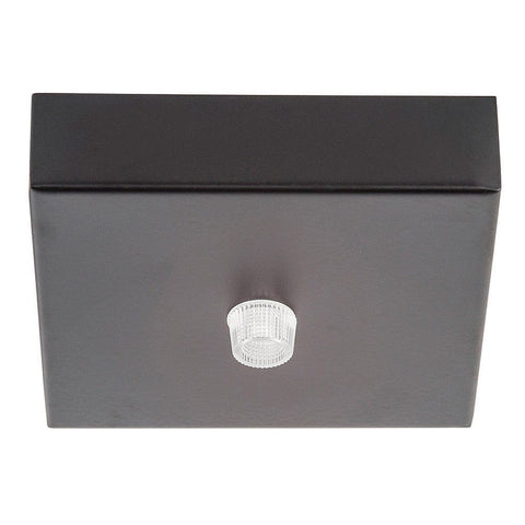 100mm Square Canopy Black - HV9705-9025-BLK-SQ