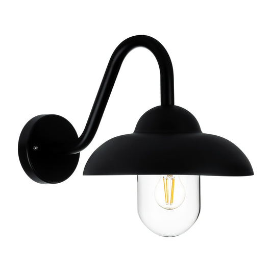 Loka Aluminium Black Wall Light - HV3519W-BLK