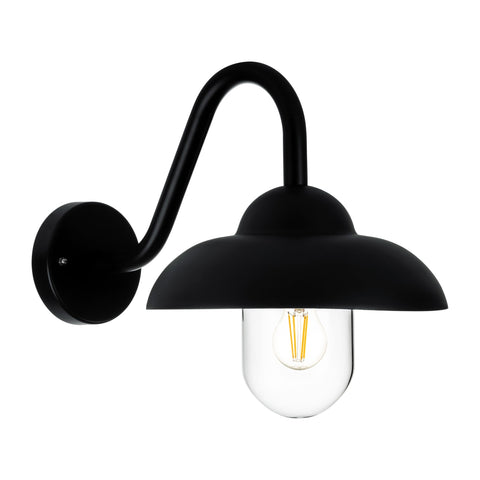 Loka Aluminium Black Wall Light - HV3519W-BLK
