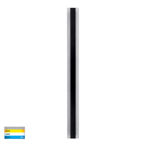 Barline Aluminium Black 1000mm Wall Light - HV3584T-BLK