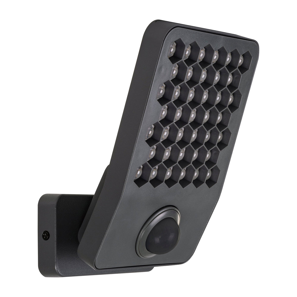 Favo Aluminium Grey LED Floodlight with Sensor - HV3721N-GRY-PIR
