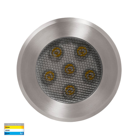 Split 316 Stainless Steel TRI Colour 5w LED Inground Light - HV1842T