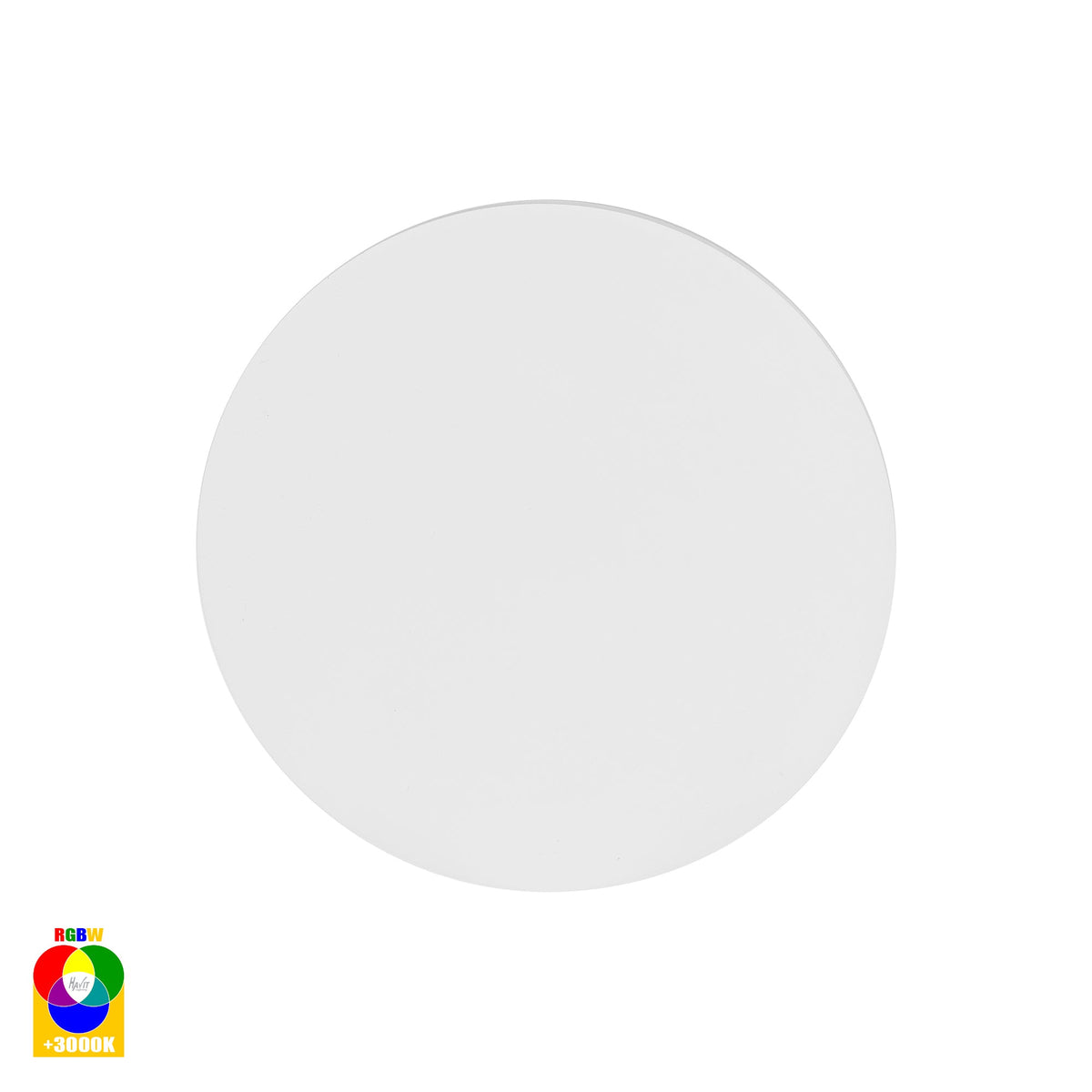 Halo White RGBW LED Wall Light - HV3591RGBW-WHT