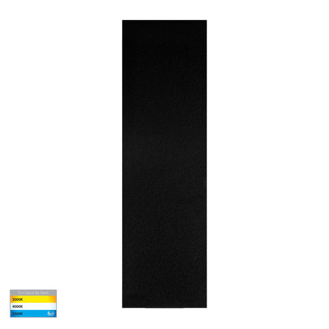 Barline Shadow Aluminium Black 300mm Wall Light - HV3571T-BLK-24V