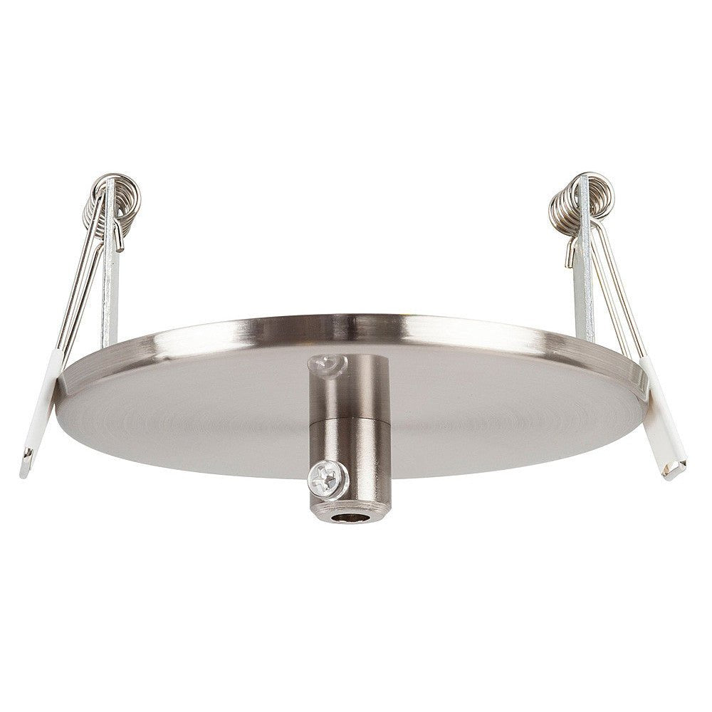 100mm Round Recessed Canopy Satin Chrome - HV9705-9005-SCH-RND
