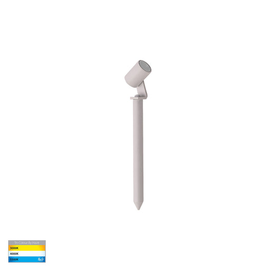 Spar Aluminium White Spike or Surface Mounted Spot Light - HV1434T-WHT