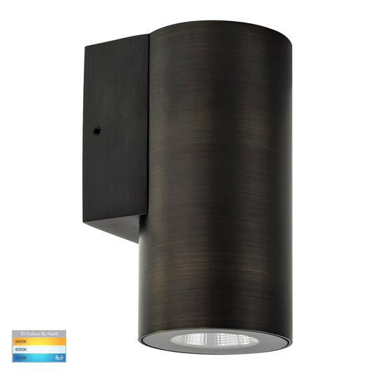 Aries Antique Brass LED Fixed Down Wall Light - HV3625T-AB