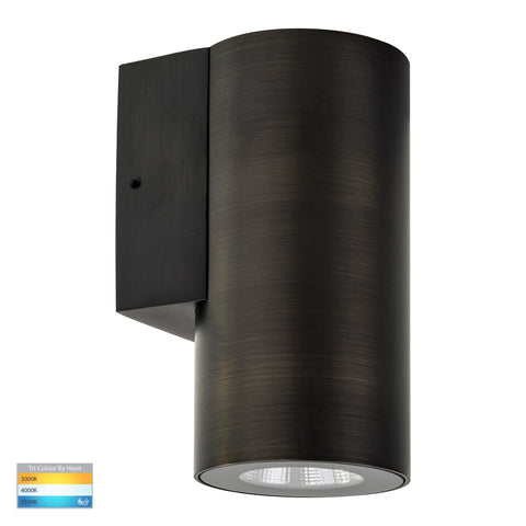 Aries Antique Brass LED Fixed Down Wall Light - HV3625T-AB