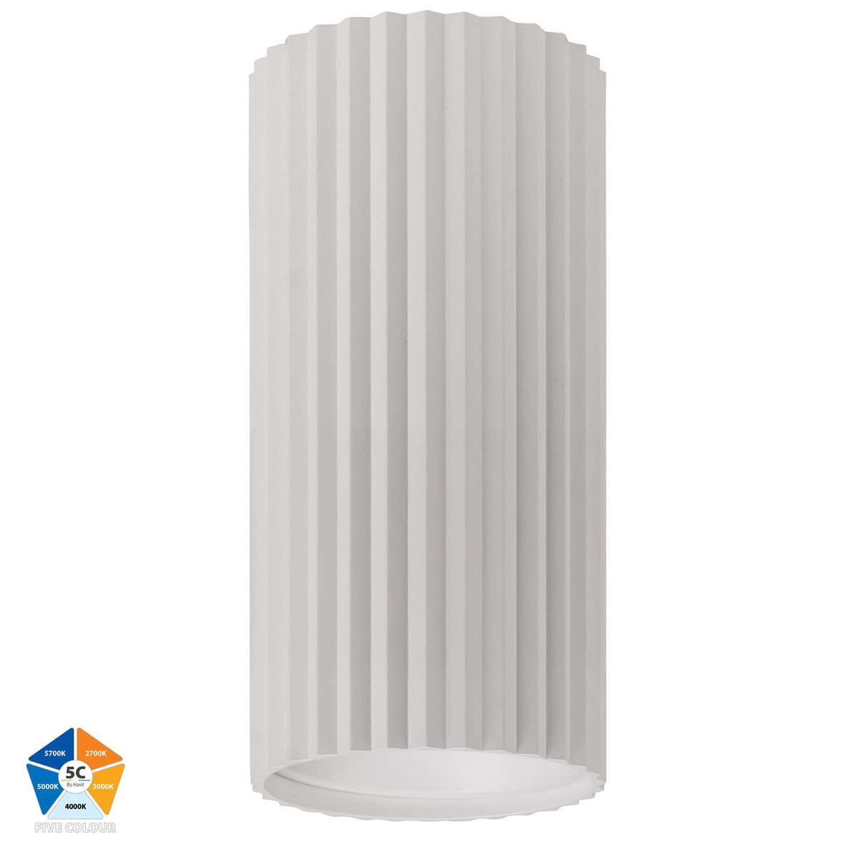 Nella White 12w Surface Mounted LED Downlight - HV5852S-WHT-EXT