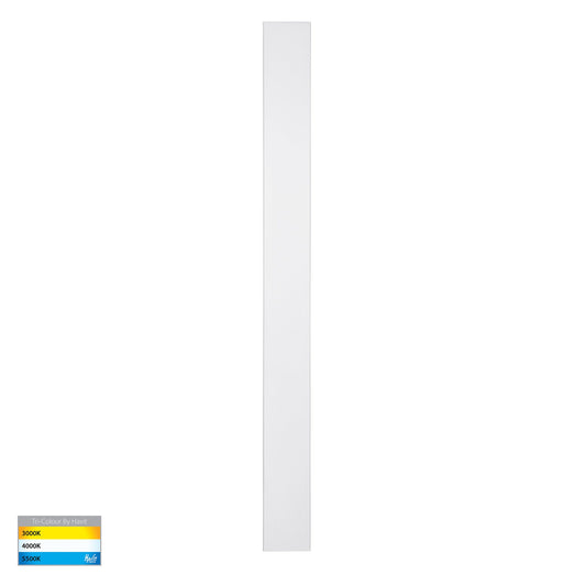 Barline Shadow Aluminium White 1000mm Wall Light - HV3574T-WHT-24V