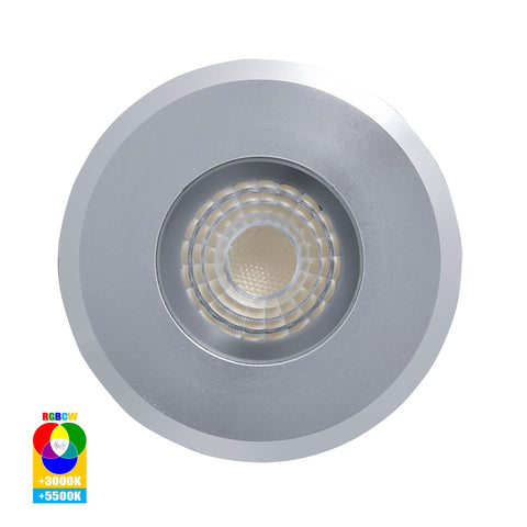 Elite RGBCW Silver Aluminium LED Deck or Inground Lights - HV2882RGBCW-SLV