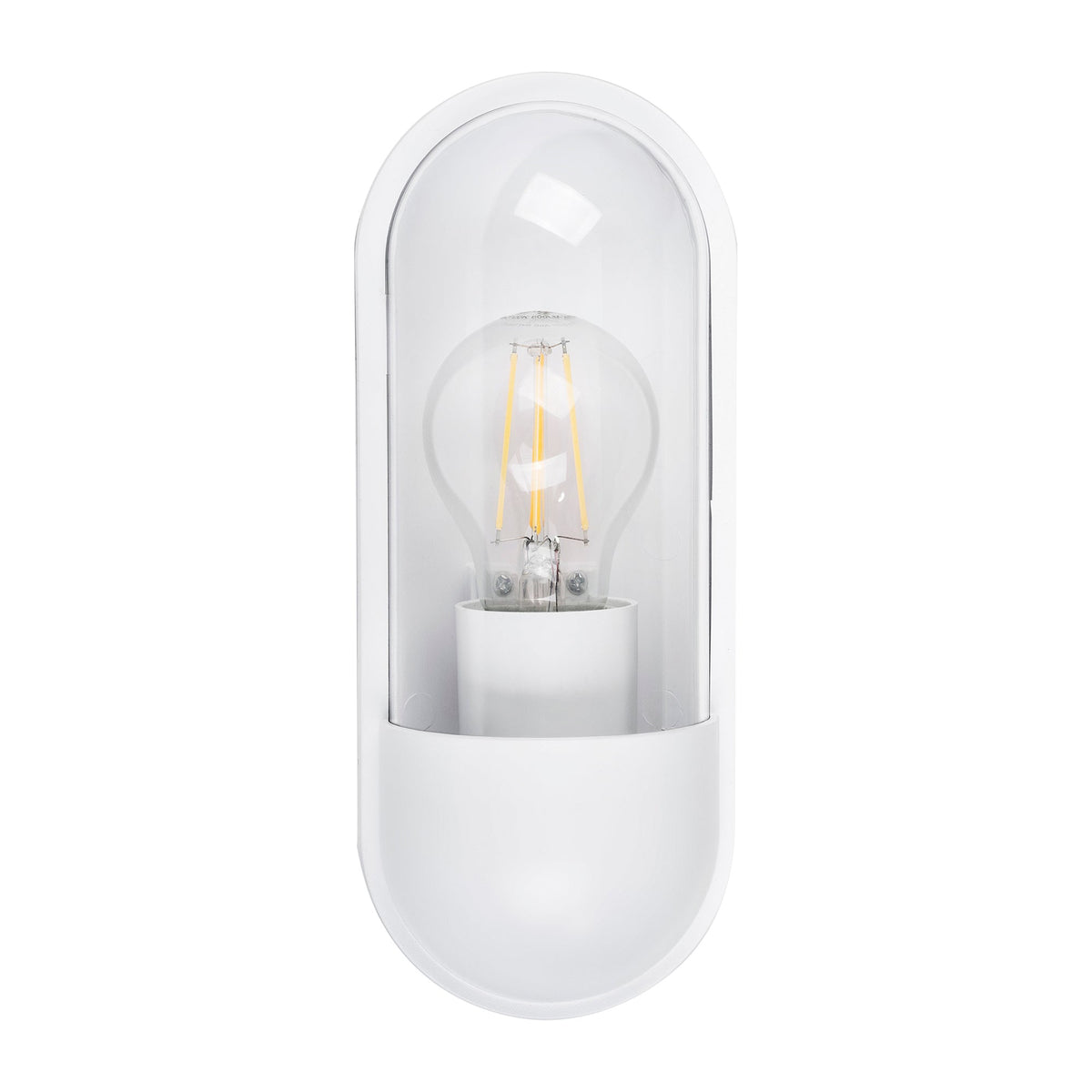 Lume Polycarbonate White Wall Light - HV3512W-WHT