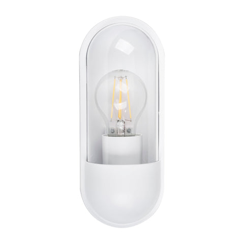Lume Polycarbonate White Wall Light - HV3512W-WHT