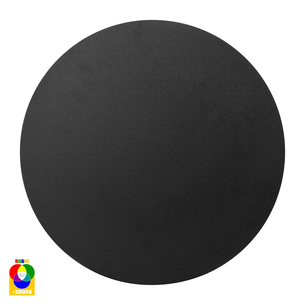 Halo Black RGBW LED Wall Light - HV3594RGBW-BLK